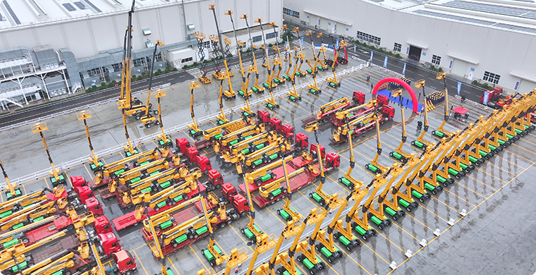 w88win优德亿元高空作业平台订单批量发车