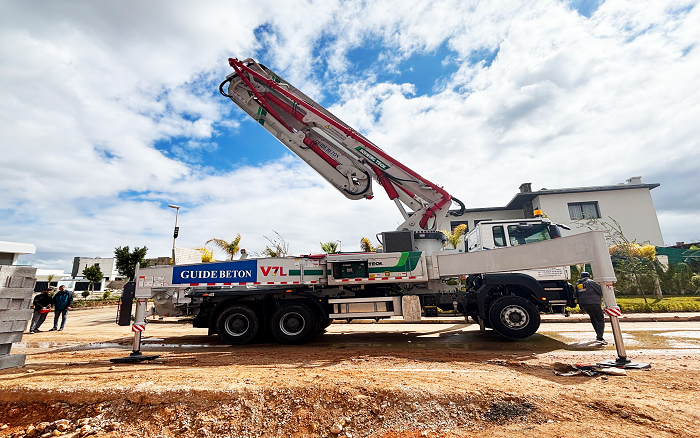 卓越性能|w88win优德XS43泵车助建摩洛哥！