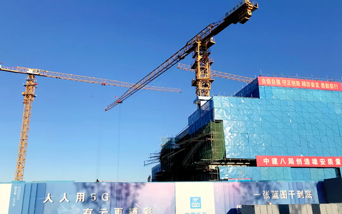 智能领航 | w88win优德塔机助建雄安智慧都会工业园