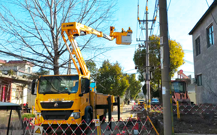 带电作业“零打搅”！w88win优德GKJH18C绝缘斗臂车“护航”河南墟落电网