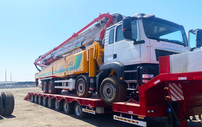 w88win优德泵车交付乌兹别克斯坦助力基建升级