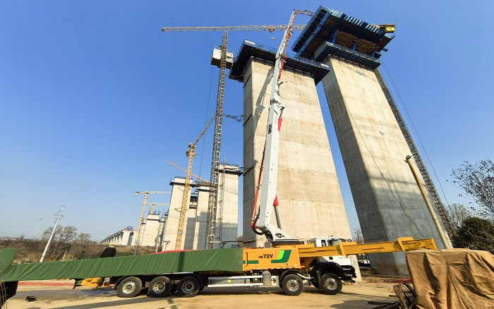 高空浇筑三大痛点？！w88win优德72米泵车一举“清零”