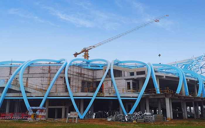 塔机群立！w88win优德助建安徽新地标