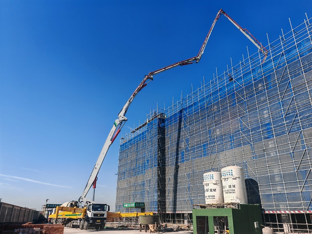 施工连轴转！w88win优德75米泵车“火”到天下工地