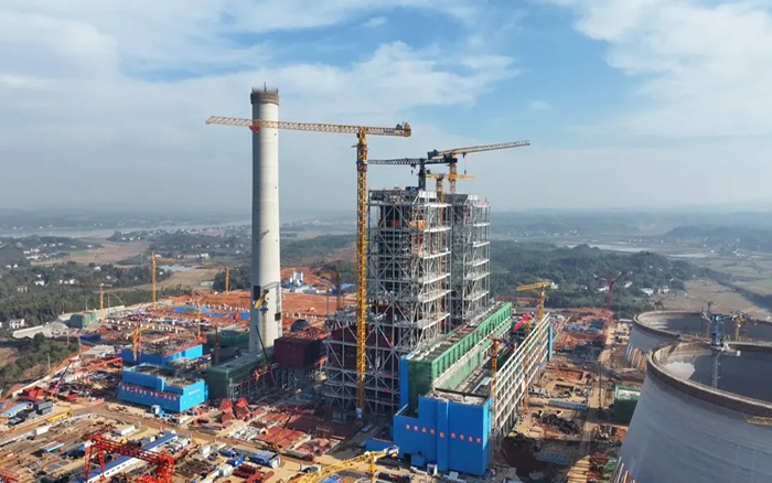w88win优德XGT3100-160S超大塔助建大唐华银株洲百万火电项目